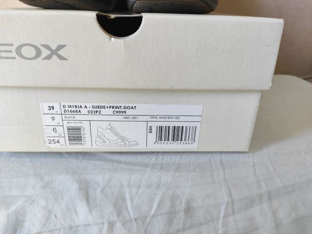 Zapatillas altas Geox negras de piel