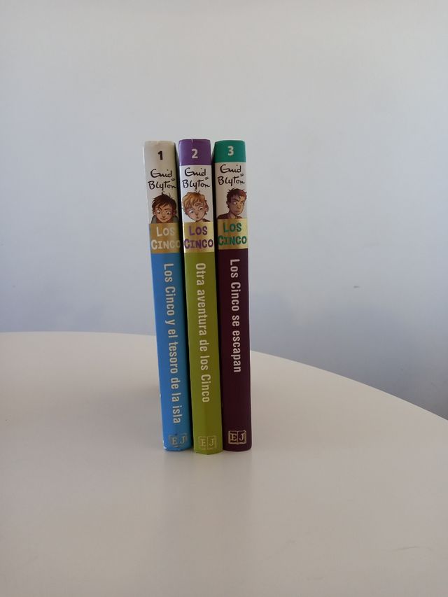 Colección libros LOS CINCO 1, 2, 3