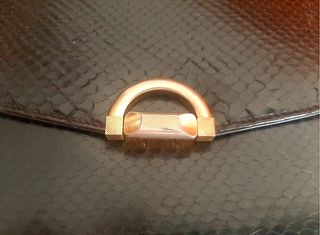 Bolso pitón 1960 1970 increíble