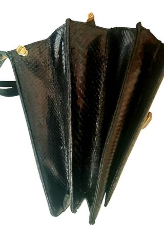 Bolso pitón 1960 1970 increíble