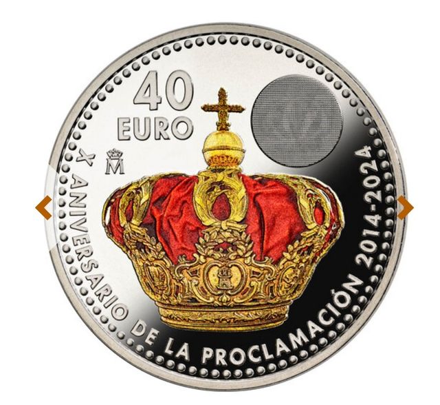 Moneda X aniversario proc Felipe VI