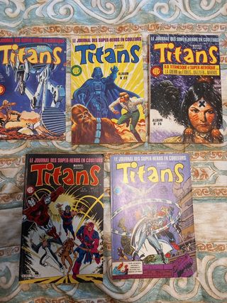 Lote comic TITANS (en frances) años 80
