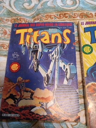 Lote comic TITANS (en frances) años 80