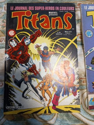 Lote comic TITANS (en frances) años 80
