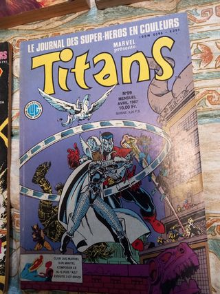 Lote comic TITANS (en frances) años 80