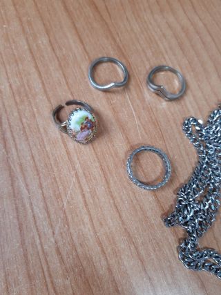 Anillos y colgante 
