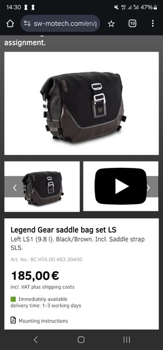 Alforjas SW-Motech Legend Gear 9,8l