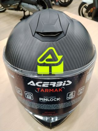 CASCO ACERBIS TARMAK CARBONO GRAPHIC NEGRO/FLUOR