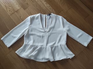 Blusa blanca Mango
