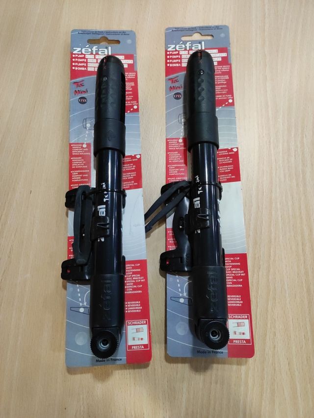 2 mini bombas bicicleta