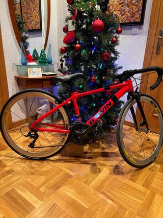 Bicicleta carretera Junior niños Btwin mejorada..