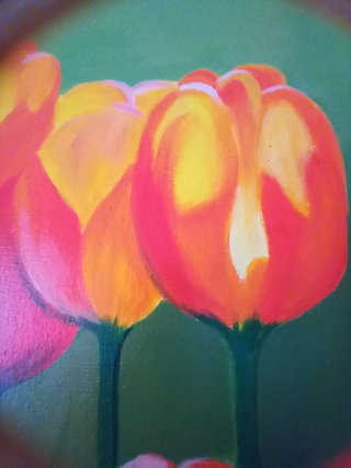 Cuadro de tulipanes..al oleo
