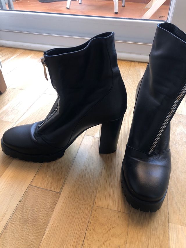 Botines negros Zara