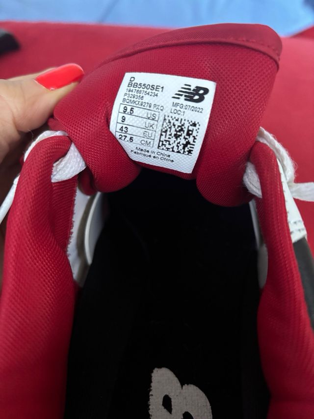 New Balance Sneakers 550 True Red