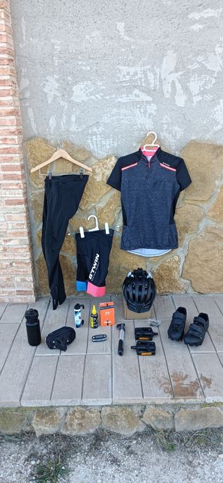 Mallas y camiseta ciclismo