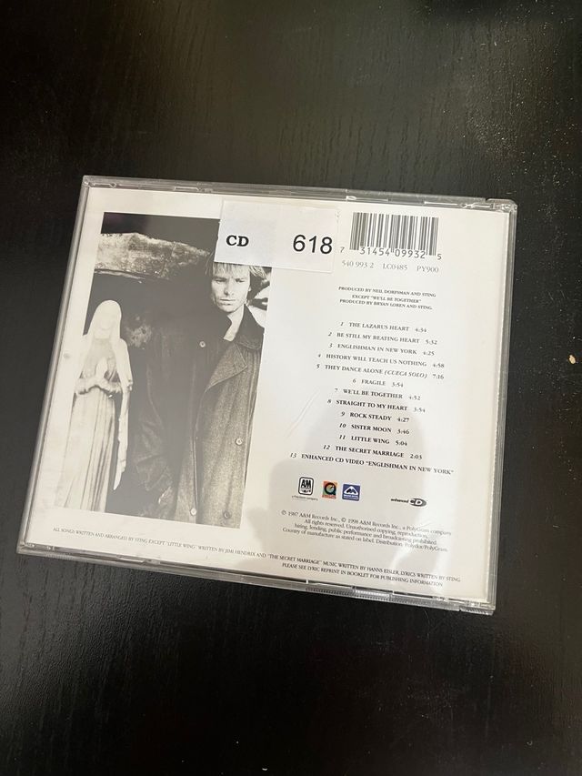 STING. NOTHING LIKE THE SUN CD