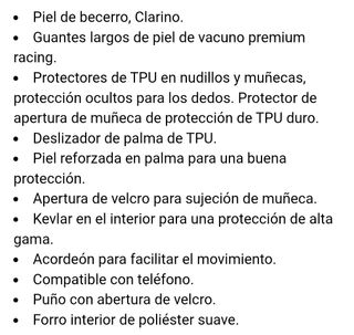 GUANTES MOTO