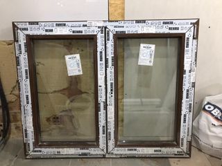 Ventana PVC color NOGAL