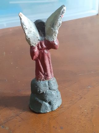 Figura pesebre barro arcángel