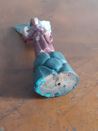Figura pesebre barro arcángel