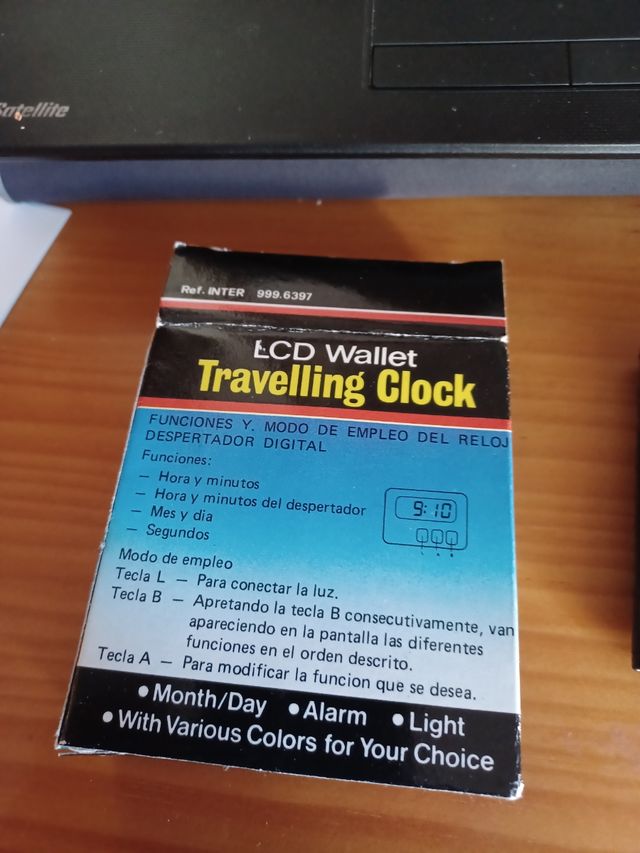 Reloj despertador viaje