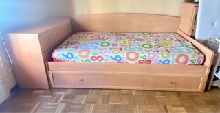 Cama nido doble con 2 colchones