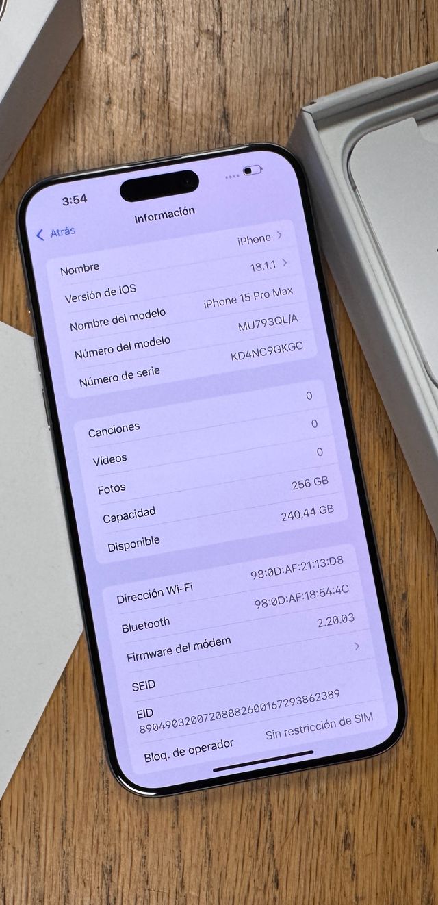 LIQUIDACION DE STOCK! iPhone 15 Pro Max 256