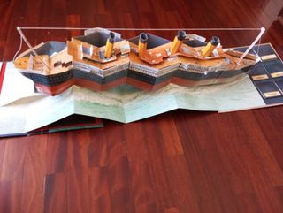 Libro maqueta Titanic.