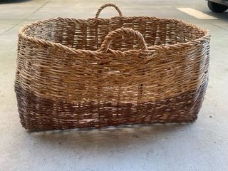 Cesto mimbre 2 colores