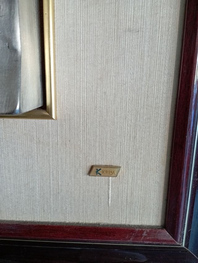 Quadro in argento a rolievo