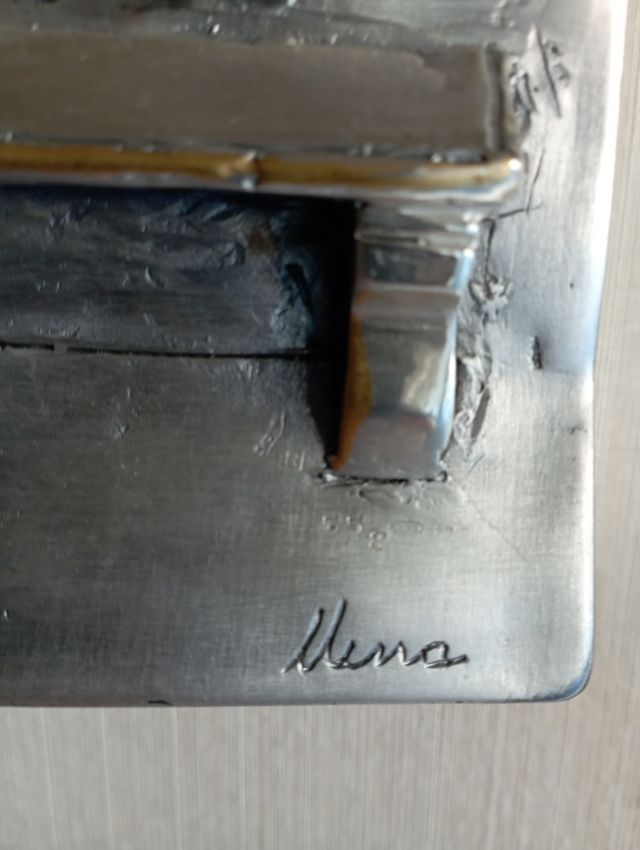 Quadro in argento a rolievo