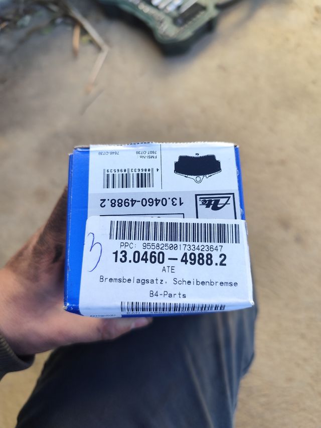 Pastillas freno Porsche boxster