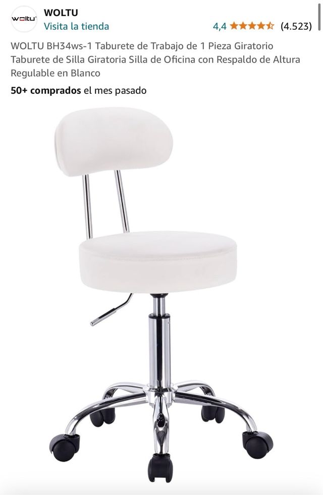 Silla taburete de trabajo giratoria