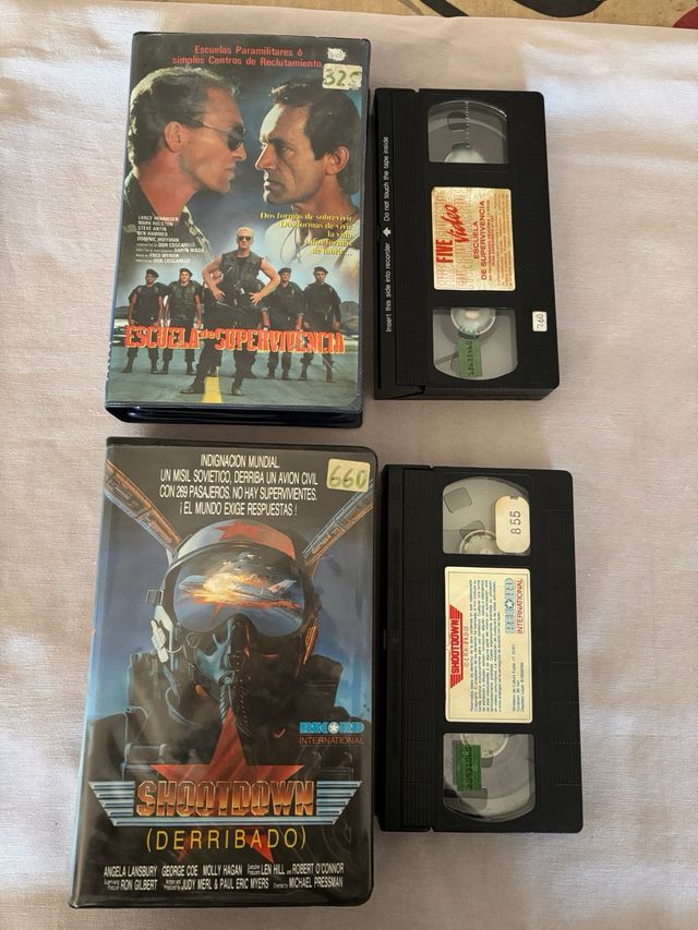 Lote de 2 peliculas vhs videoclub