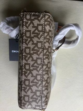 Borsa a spalla DKNY Donna, colore chino caramello