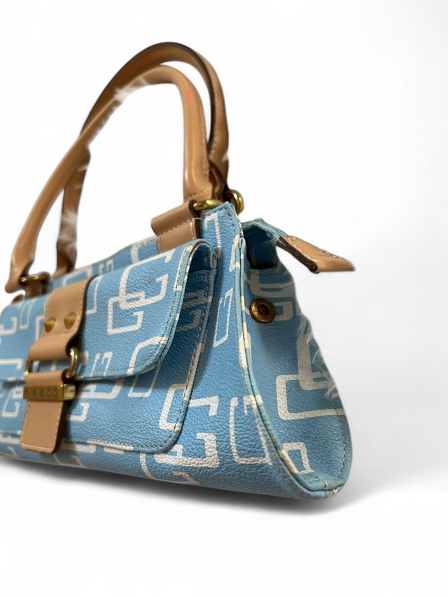 Borsa Guess Vintage Y2K – Celeste Monogram Iconico
