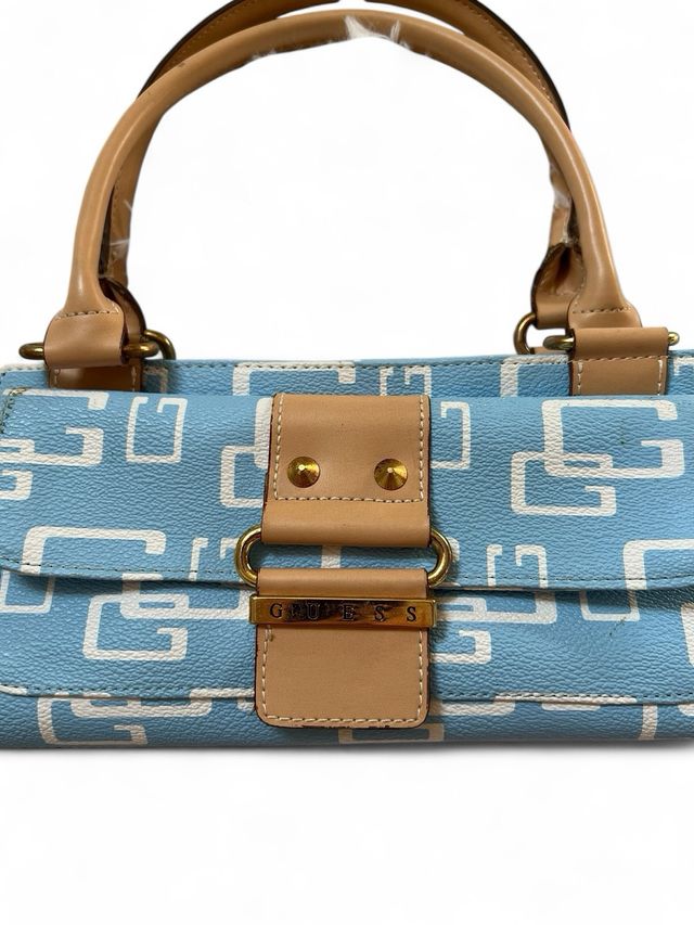Borsa Guess Vintage Y2K – Celeste Monogram Iconico