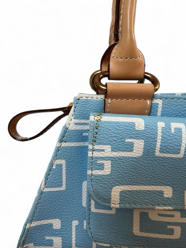 Borsa Guess Vintage Y2K – Celeste Monogram Iconico