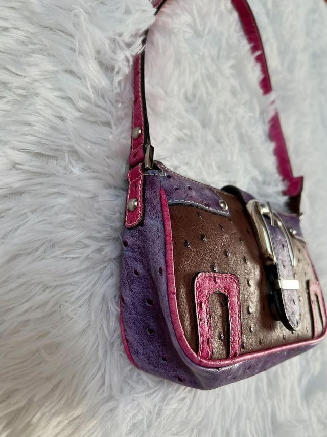 Borsa Guess Vintage in Pelle Struzzo Colori Unica