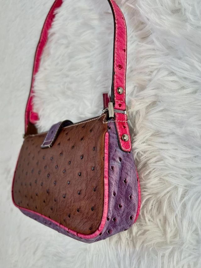 Borsa Guess Vintage in Pelle Struzzo Colori Unica