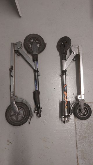 Patinetes con amortiguador plegables