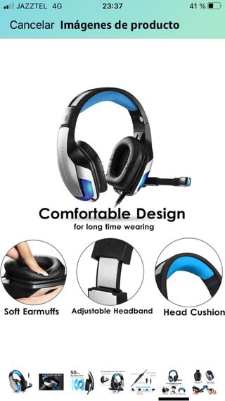 Cascos Auriculares Gaming para PS4/PS5/XboxOne/PC