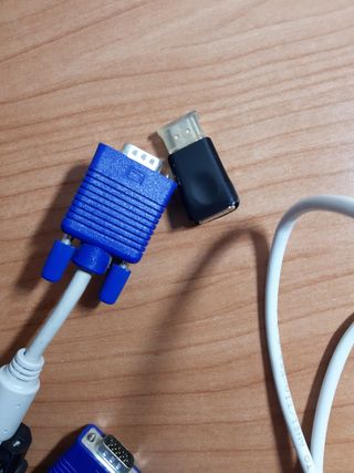 ADAPTADOR HDMI a VGA,RJ45 Y CABLE DE ALIMENTACIÓN