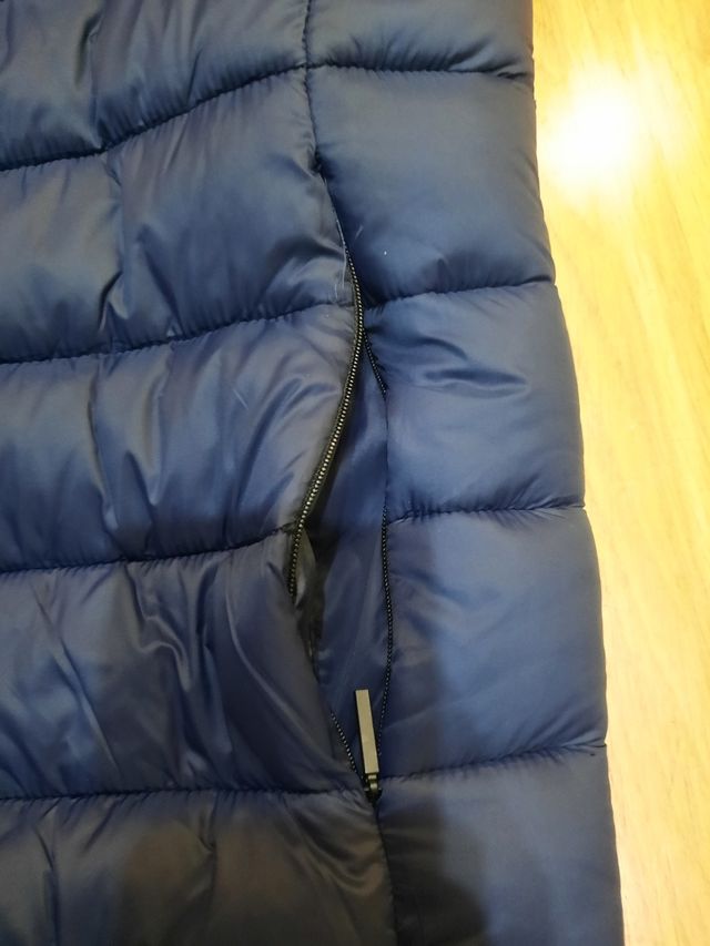 Bomber smanicato giubbotto blu uomo