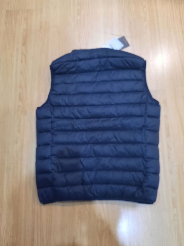 Bomber smanicato giubbotto blu uomo