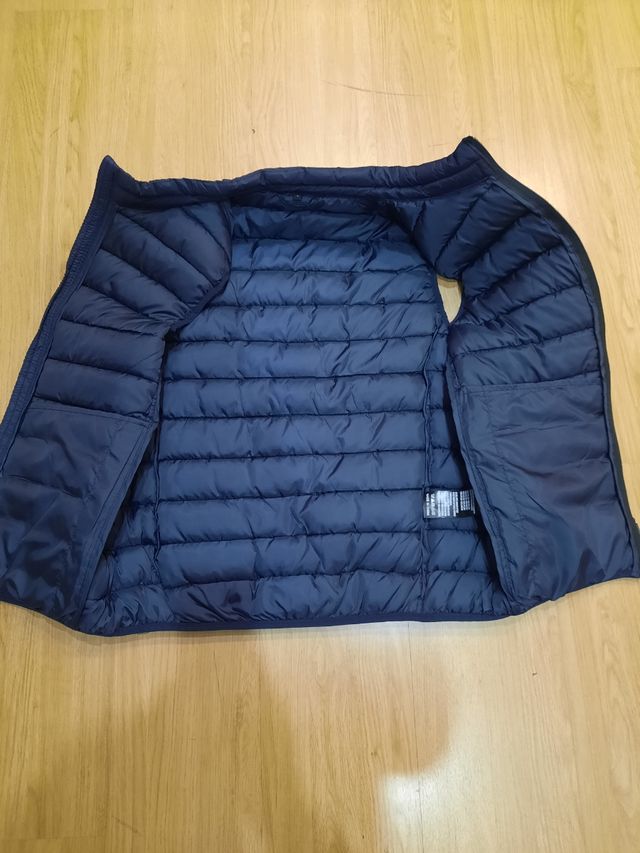 Bomber smanicato giubbotto blu uomo