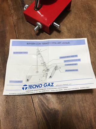 Bunsen con termocoppia Tecno-gaz