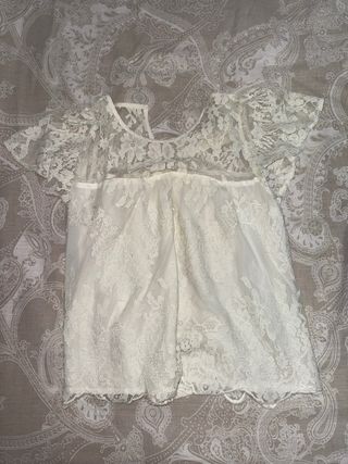 Camisa encaje blanca