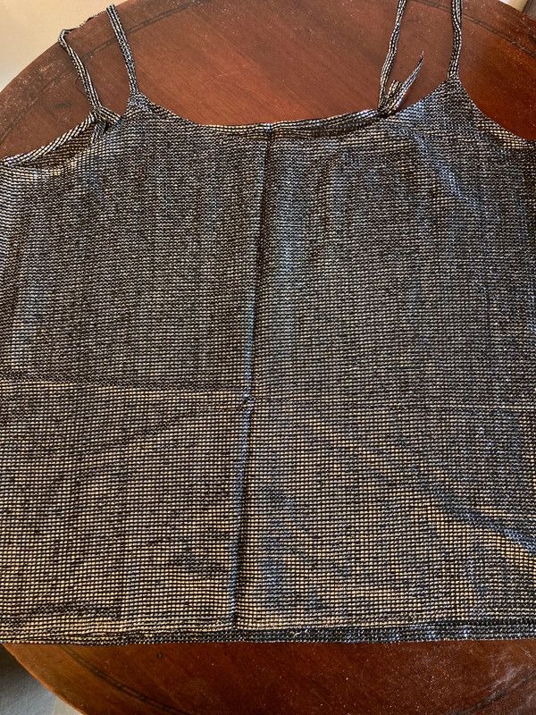 Top in lurex. Sartoriale. Da sera