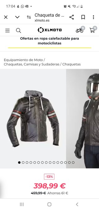 Vendo chaqueta moto Richa toulon 2  piel